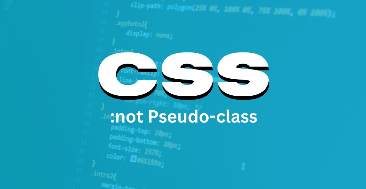 Understanding the :not() Pseudo-class