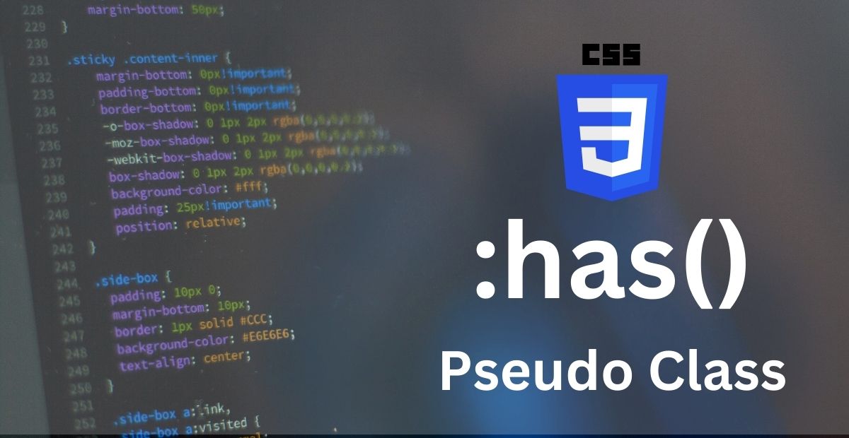 CSS has Pseudo Class (Modern CSS)